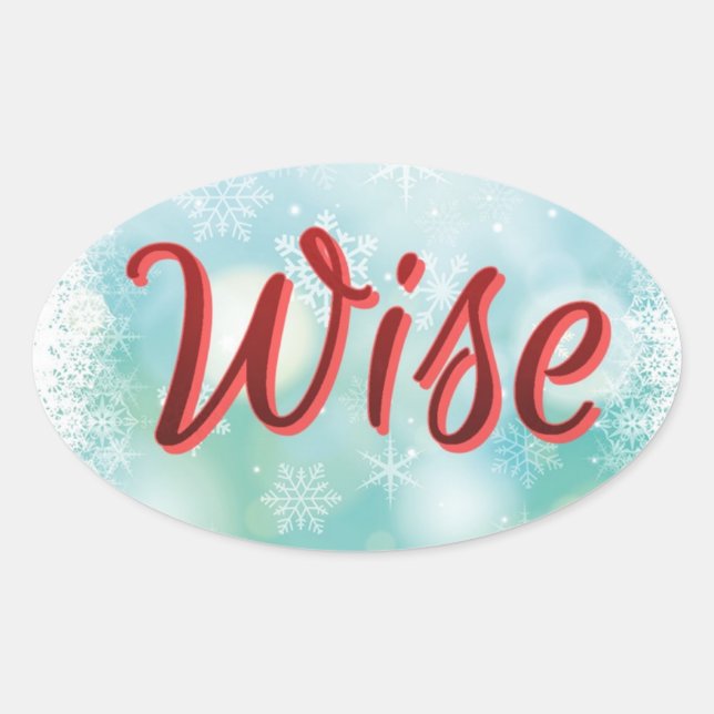 Um autocolante Mantra "Sábio Saudável e Rico" (Frente)