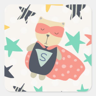 um autocolante quadrado