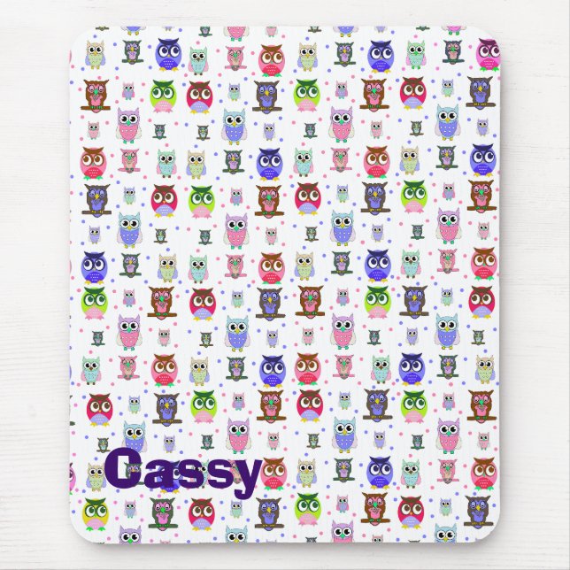 Um bando de caricaturas com o mouse Pad (Frente)