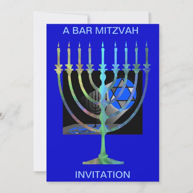 UM BAR MITZVAH, CONVITE DE AES (Frente)