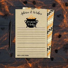 Um Bebê Doce Está Fazendo Chá de fraldas De Hallow