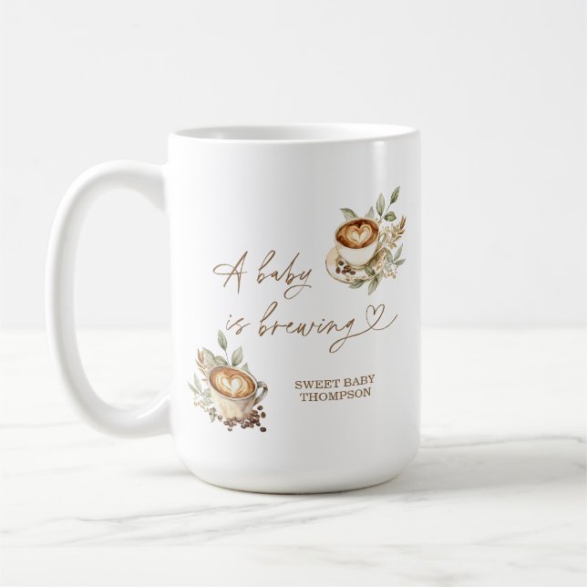 Um bebê está a criar uma caneca de café | Café Per (Esquerda)