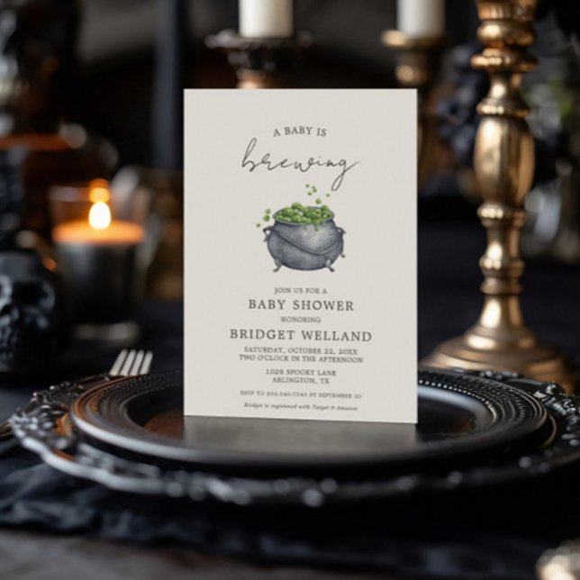 Um Bebê está criando o Halloween | Convite (Criador carregado)