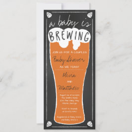 Um Bebê Está Fazendo Convite Ao Chá de fraldas