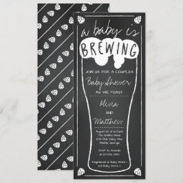 Um Bebê Está Fazendo Convite Ao Chá de fraldas