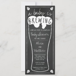 Um Bebê Está Fazendo Convite Ao Chá de fraldas