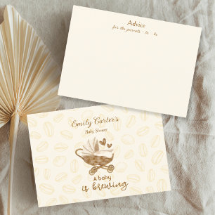 Um Bebê está preparando o cartão de conselho de ca