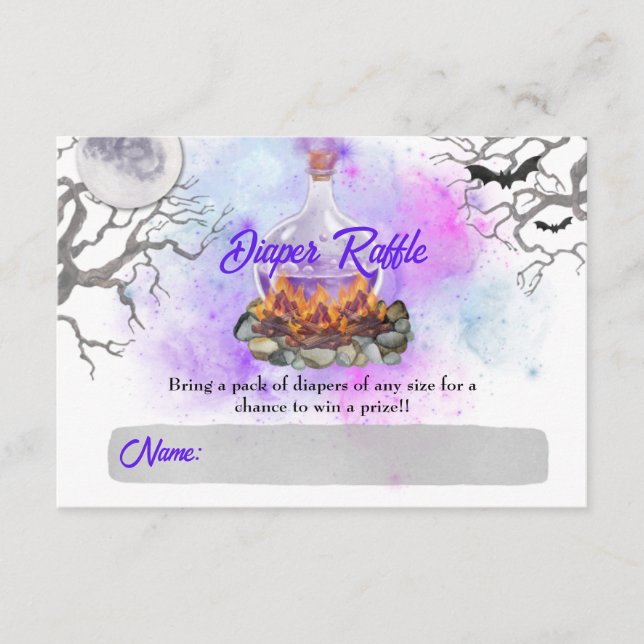 Um bebê está se preparando - Cartões de Raffle Fra (Frente)