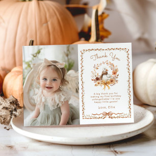 Um Bobo Goose Girl Birthday Cartões de agradecimen