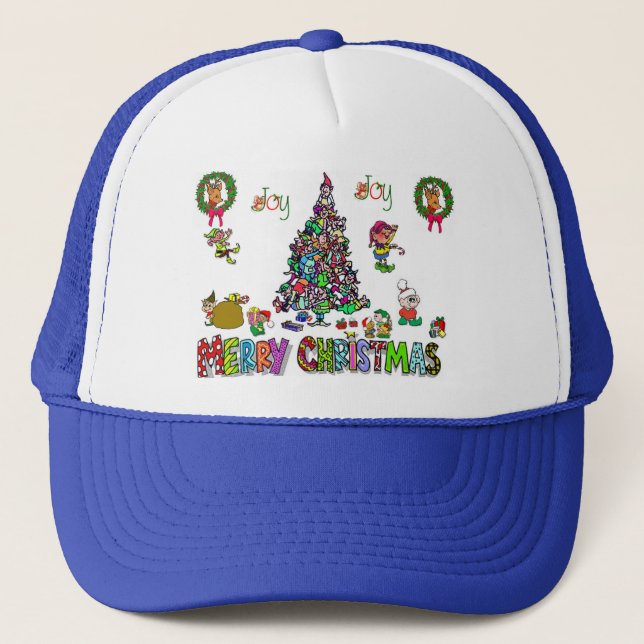 um boné da bola do Natal do elven (Frente)