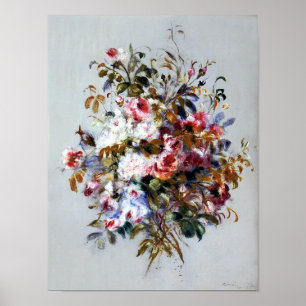Um Buquê de Rosas por Renoir Impressão