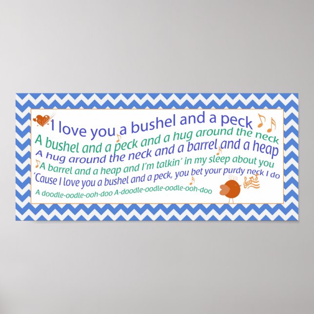 Um Bushel e um Poster Peck (Frente)