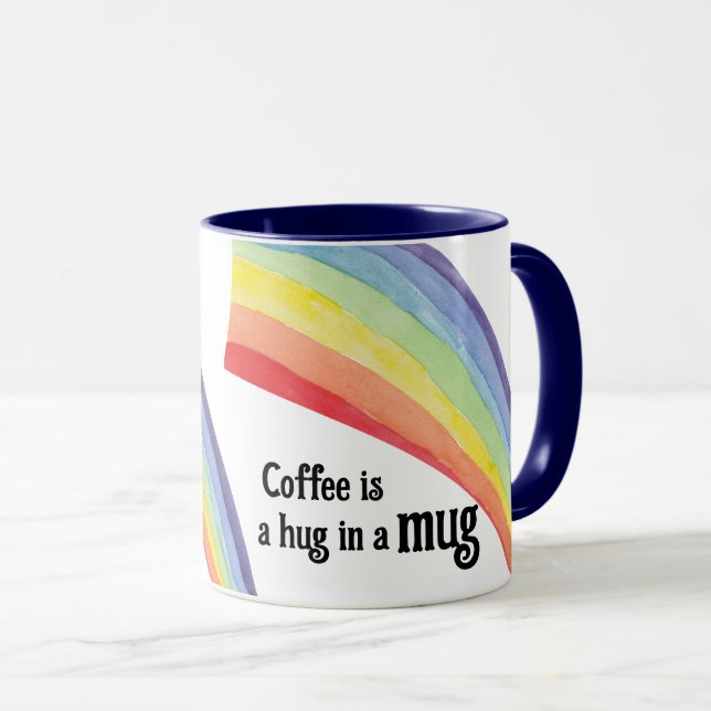 Um café é um abraço numa caneca (Frente Esquerda)