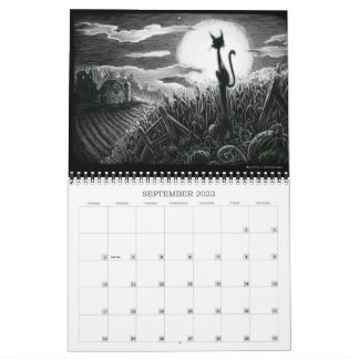 Um Calendário de Ano de Gatinho