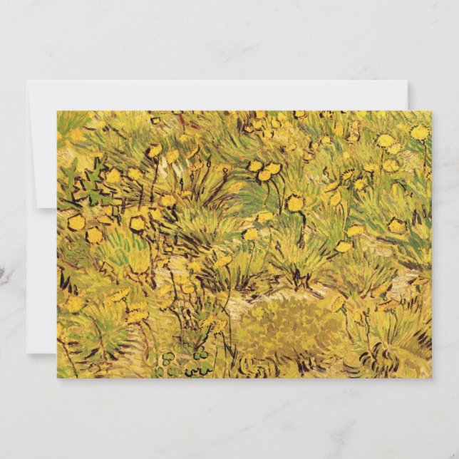 Um Campo de Flores Amarelas por Vincent van Gogh (Frente)