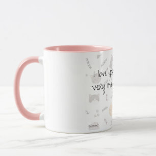 Um caneca A Love You Meow e Kitty para o seu queri