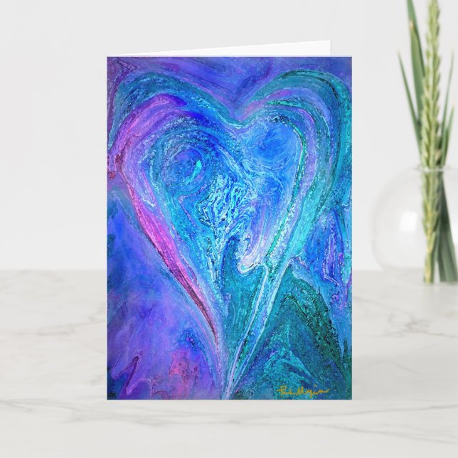 Um cartão aberto do coração (Frente)