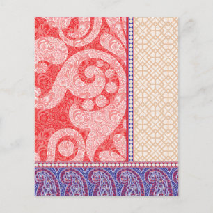 um cartão com coração vermelho