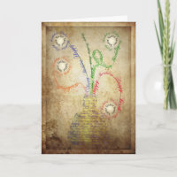 Um cartão de aniversário de uma irmã