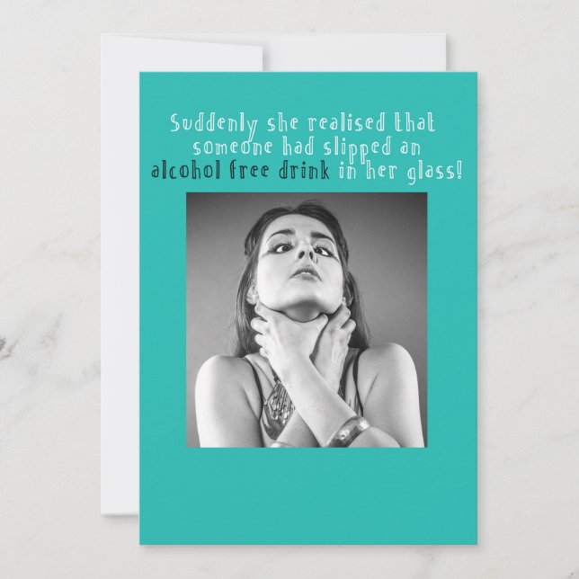 Um cartão de aniversário divertido para uma garota (Frente)