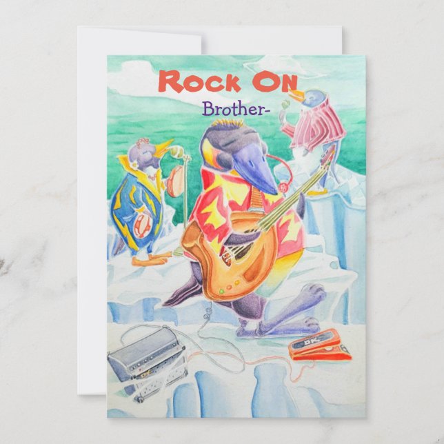 Um Cartão de Aniversário dos Irmãos. (Frente)