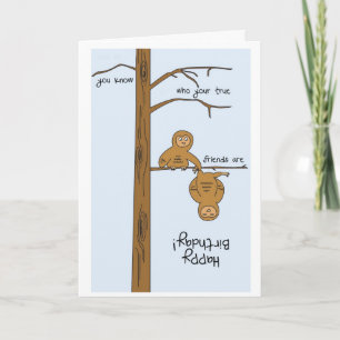 Um cartão de aniversário feliz.