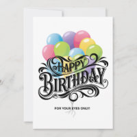 Um Cartão De Aniversário Feliz De Retrô Engraçado 