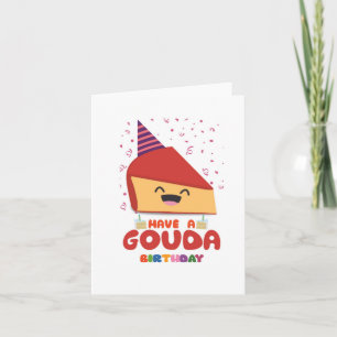 Um Cartão de Aniversário Gouda Puns