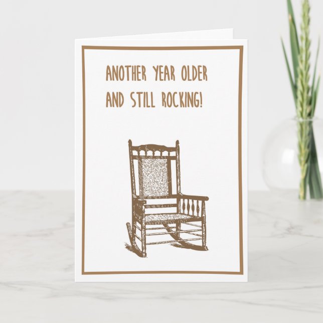 um cartão de aniversário leve sarcástico (Frente)