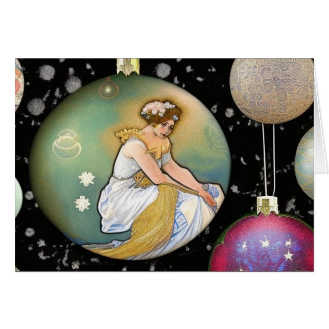 Um Cartão de condolências de Natal com suas palavr (Frente Horizontal)