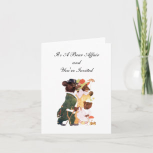 Um Cartão de Convite para Caso de Urso
