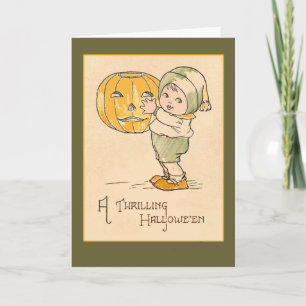 Um cartão de excitação da arte do vintage do Dia