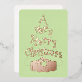 Um Cartão De Férias De Natal Muito Feliz