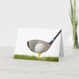 Um cartão de golfe de excelente