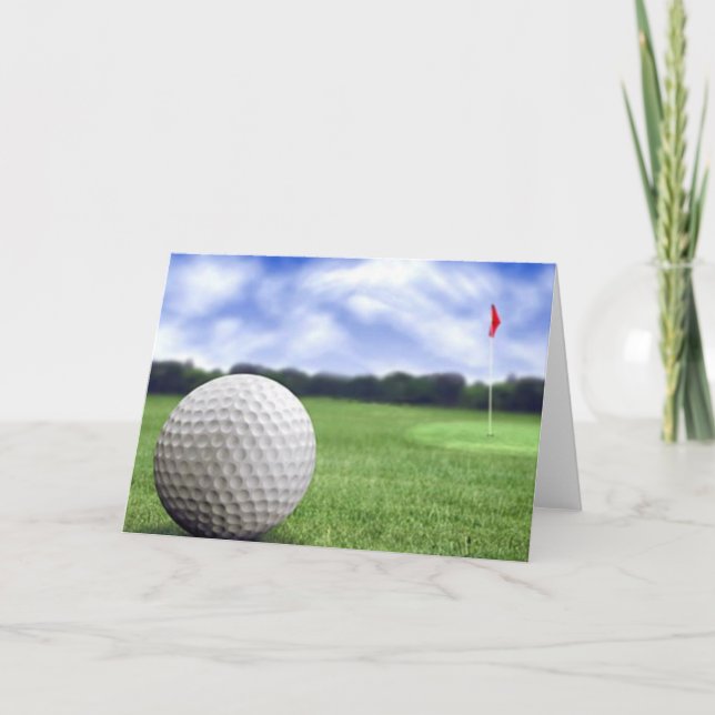 Um cartão de golfe de excelente (Frente)