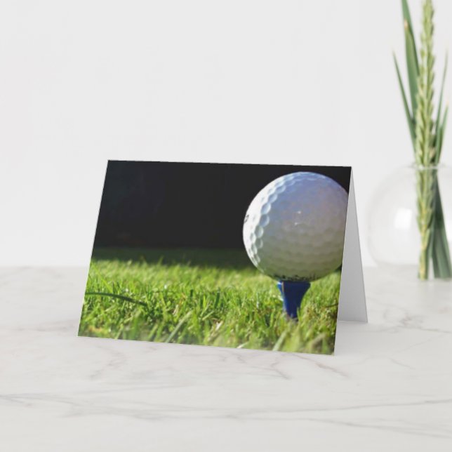 Um cartão de golfe de excelente (Frente)