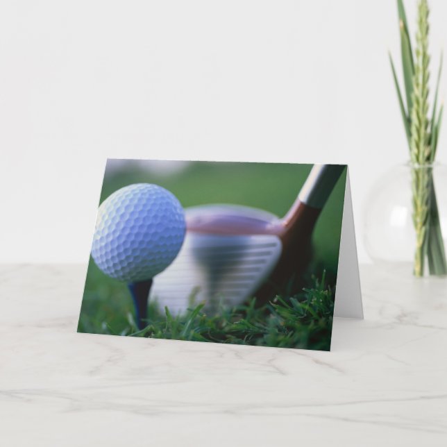 Um cartão de golfe de excelente (Frente)