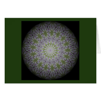 um cartão de mandala floral para centralização