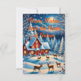 Um cartão de Natal caprichoso