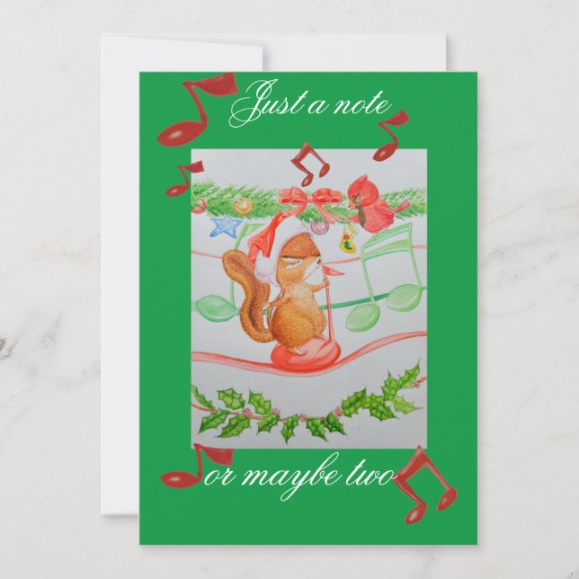 Um cartão de Natal de um neto (Frente)