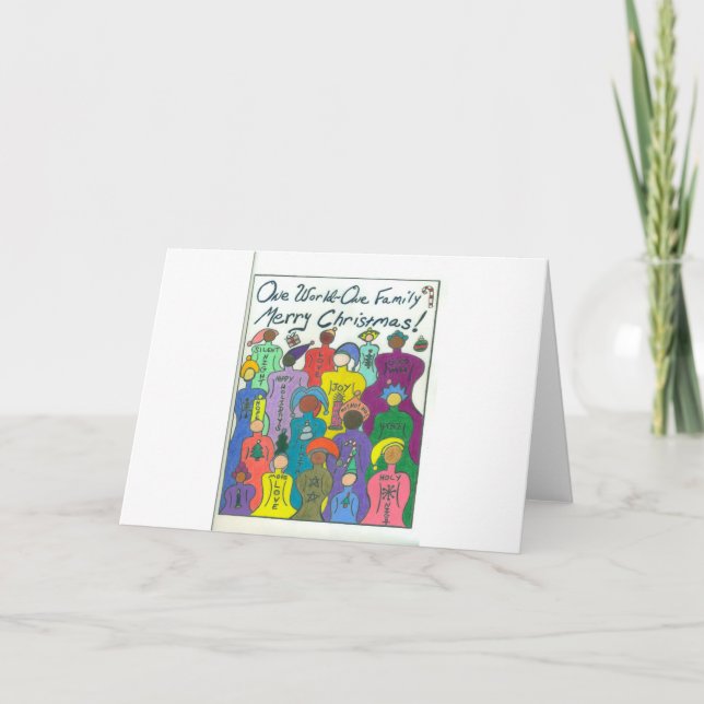 Um cartão de Natal do mundo (Frente)