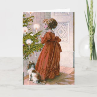 Um cartão de Natal encantador do Victorian