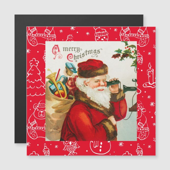 Um cartão de Natal feliz para arte de Natal (Frente/Verso)