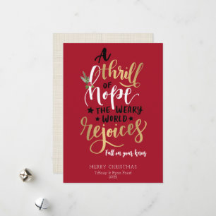 Um Cartão De Natal Plano De Esperança