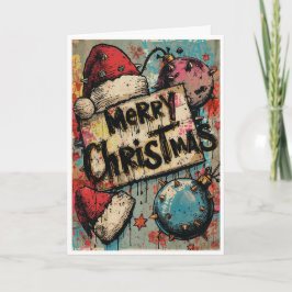 Um cartão de natal punk