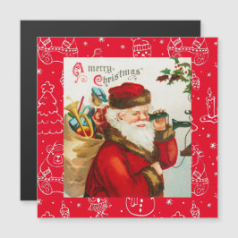 Um cartão de Natal vintage art Feliz Natal