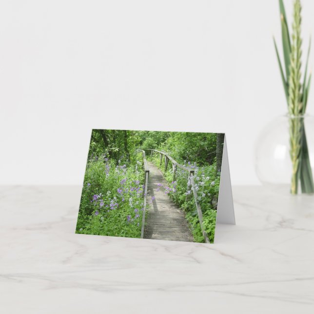 Um Cartão de Nota de Aniversário Sem Caminho (Frente)