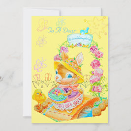 Um cartão de Páscoa personalizado da neta.