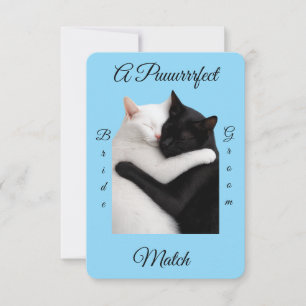 Um cartão de resposta de um par Puuurrrfect (RSVP)