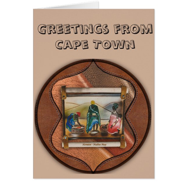 Um cartão de saudação com uma mensagem (Frente)